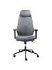 Beliani Bürostuhl ORYN in Grau/Schwarz - (W) 71 x (H) 111 x (L) 65 cm