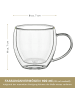 Creano Espressogläser mit Henkel doppelwandig 2er Set 100ml art. 441 Glas