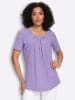 Sieh an! Longshirt in lavendel-ecru-bedruckt