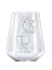 Mr. & Mrs. Panda Rotwein Glas Igel Wein ohne Spruch in Transparent