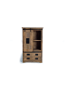 Giner y Colomer Kleiderschrank aus Mangoholz und Metall in Brown