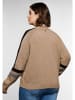 sheego Strickjacke in cappuccino meliert