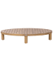 Beliani Couchtisch NUMANA in Braun - (W) 70 x (H) 26 x (L) 140 cm