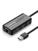 Ugreen Adapter HUB in Schwarz USB-A auf EthernetRJ45) und Netzwerkadapter in Schwarz