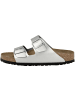 Birkenstock Sandale Arizona Birko-Flor schmal in silber