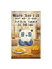 Mr. & Mrs. Panda Handtuch Panda Pommes Gebet Design mit Spruch in Weiß