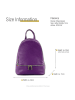 Florence Florence Cityrucksack Leder lila ca. 32cm