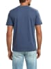 Mustang T-Shirt Basic Print Tee in Blau