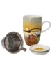 Goebel Teetasse mit Deckel und Sieb " Seaview " in Seaview