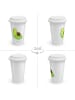 Mr. & Mrs. Panda To Go Becher Avocado Schwangerschaft ohne Spruch in Weiß