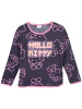 Hello Kitty Langarmshirt Hello Kitty mit Glitzer in Dunkelgrau