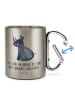Mr. & Mrs. Panda Haferl Einhorn Nashorn mit Spruch in Silber