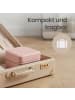 SONGMICS Schmuckkasten Gisella in Rosa - (B)11.4 x (H)5.5 x (T)11.4 cm