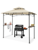 tectake Grillpavillon, inklusive 8 Heringen und 6 Haken, 240 x 150 x 250 cm