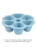 Beaba Silikon-Gefrierform Multiportions Blume 6 x 90 ml - in blau