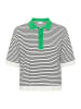 Kaffe Strickpullover KAlizza Baggy fit in Chalk / Black Fine Stripe