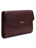 Lazarotti Bologna Leather Clutch Tasche Leder 23 cm in burgundy