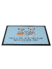 Mr. & Mrs. Panda Gummimatte Koala Familie mit Spruch in Blau Pastell