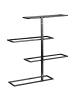 Beliani Weinständer EINSTEINIUM in Schwarz - (W) 37 x (H) 37 x (L) 8 cm