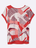 sheego Shirt-Bluse in erdbeere-koralle-bedruckt