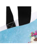 Mr. & Mrs. Panda Stofftasche Pinguin Kokosnuss mit Spruch in Eisblau