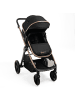 BeBelissimo 2 en 1 Kinderwagen - Wickeltasche - Iris in Schwarz