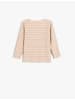 KOTON T-shirt in Beige Gestreift