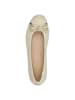Tamaris WIDE FIT Ballerina in BEIGE/GOLD