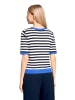 Betty Barclay Basic-Pullover kurzarm in Patch Dark Blue/Blue