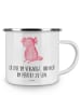 Mr. & Mrs. Panda Emaille Tasse Axolotl Niedlich mit Spruch in Weiß