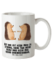 Mr. & Mrs. Panda Keramiktasse Igel Liebe mit Spruch in Weiß