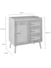 CALICOSY Kommode PALMO in Helles - (W) 80  x (H) 79,5  x (L) 39  cm