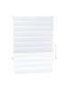 relaxdays 2 x Doppelrollo Klemmfix in Weiß - (B)96 x (H)156 cm