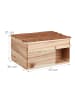 relaxdays Igelhaus in Natur - (B)40 x (H)21 x (T)30 cm