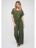 Cloud5ive Cloud5ive Jumpsuit with tie belt and back slit in military green