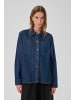 My Essential Wardrobe Langarm-Bluse MWAnn Baggy fit in Dark Blue Un-Wash