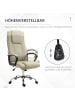 Vinsetto Bürostuhl-62L x 76B x 110-119H cm-Beige