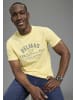 Delmao Rundhalsshirt in gelb