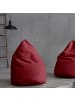 Lumaland Luxury XL Sitzsack stylischer Beanbag - 120L Füllung - Rot