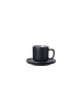 Ritzenhoff & Breker 4er Set Espressotassen mit Untertassen Jasper in – 100 ml in Schwarz