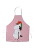 Mr. & Mrs. Panda Schürze Einhorn  ohne Spruch in Rot Pastell
