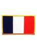 Catch the Patch Frankreich Flagge FahneApplikation Bügelbild inRot