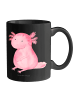 Mr. & Mrs. Panda Kaffeetasse Axolotl Niedlich ohne Spruch in Schwarz