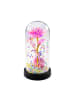 Wisam® Ewige Rose Rosa Herz LED Glaskuppel Kugeln Deko