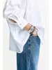 Rich & Royal Sustainable Cotton Oversize Blouse in white