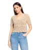 CARTOON Strick-Cardigan mit V-Ausschnitt in Safari Beige