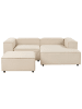 Beliani 3-tlg Modulsofa ARDAL in Beige/Schwarz