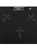 Roberto Geissini Cross-Wings T-Shirt Schwarz