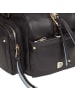 DuDu Pocket Schultertasche Leder 33 cm in nero