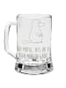 Mr. & Mrs. Panda Gravur Bierkrug Schnabeltier Mut mit Spruch in Transparent